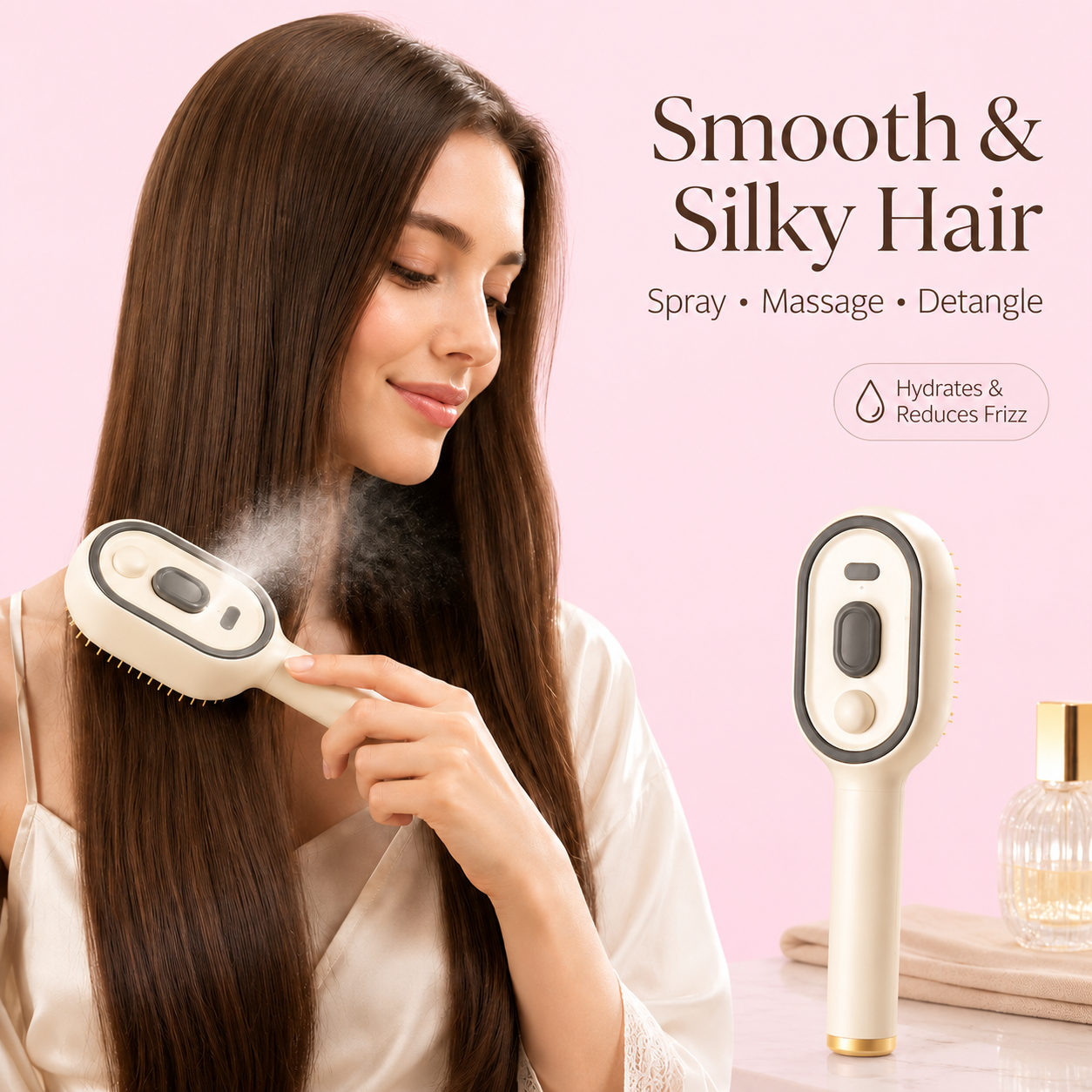 WomShine™ Rechargeable Spray Massage Hair comb