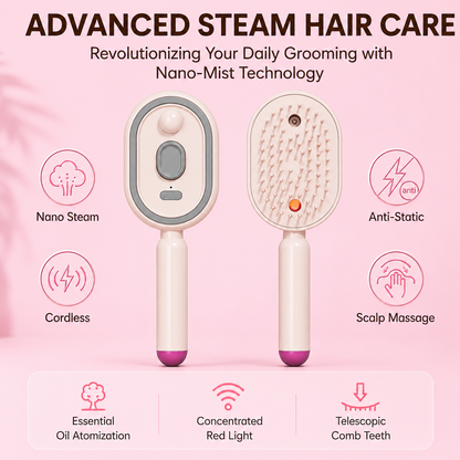 WomShine™ Rechargeable Spray Massage Hair comb