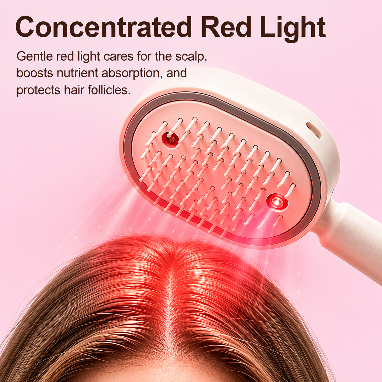 WomShine™ Rechargeable Spray Massage Hair comb